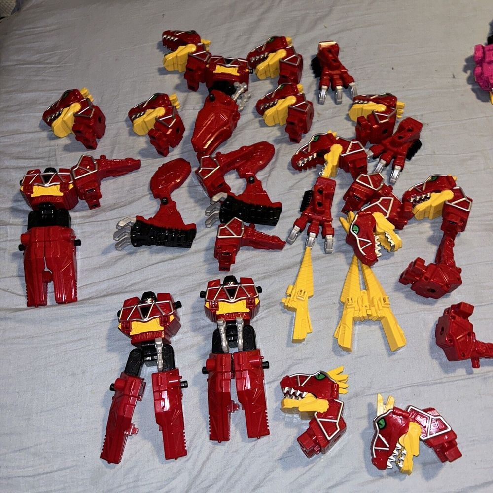 Bandai Power Rangers - Dino Charge - Megazord‎ Lot - 2015 Red Trex Parts